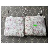 Set of 2 Floral Seat Cushions