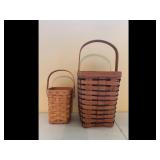 Longaberger 2 PC Cancer Awareness Baskets
