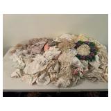 Mixed lot of Vintage Lace Fabric Scraps