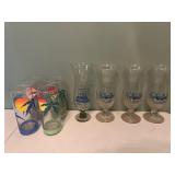 Mixed lot of 8 Walt Disney World Glasses