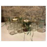 Mixed lot of Ball Kerr Vintage Mason Jars