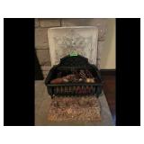 Vintage Cast Iron Fireplace Fire Basket 1504 6