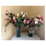 Mixed lot of Dried Flower Arrangements in Vases