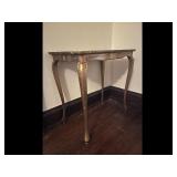 Antique Gold Console Table Cabriole Legs
