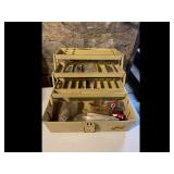 Vintage Plano Fishing Tackle Box Lures
