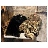 Mixed lot of Fur Coats Jackets Black Brown Grey