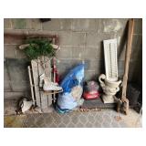 Mixed lot of Vintage Sled Skates Christmas Decor