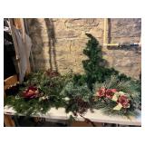 Mixed lot of Christmas Garland Tree Tops