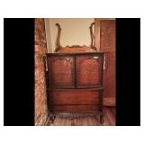 Antique Mahogany Armoire Dresser