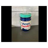 Vintage Vicks VapoRub Blue Glass Jar
