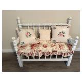 White Spindle Bench
