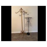 Vintage Gold Garment Rack  Black Dress Form...