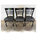 Black Wooden Chairs $75.00