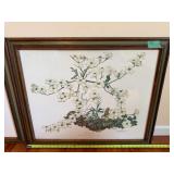 Maryrose Wampler Botanical Print Dogwood  Violets