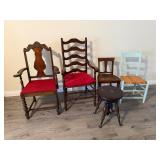 Assorted Seating Furniture - Red Upholstered...