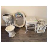 Wicker Furniture Set White Used