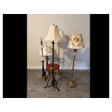 Assorted Lamps Floor  Table Lamps