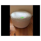 Cream Round Ottoman Footstool