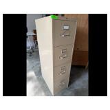 HON 4-Drawer Metal Filing Cabinet Beige
