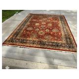 Vintage Persian Rug - Red Floral Design