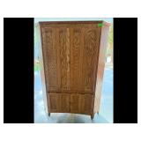 Oak Corner Cabinet Armoire Entertainment Center
