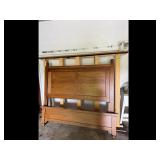 Solid Oak Wood Headboard and Footboard Bed Frame