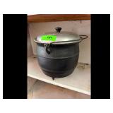 Vintage Cast Iron Pot with Lid