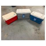 Coleman Xtreme Coolers Red Gray Blue