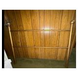 Gold Vintage Metal Headboard - Decorative Finials