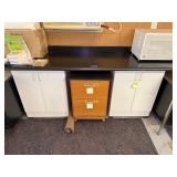 Counter Top with two Cabinets and Filling Cabinet
