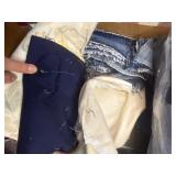 Craft Supplies Fabric  Denim Scraps BlueRedCream