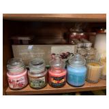 Assorted Candles and Holders
