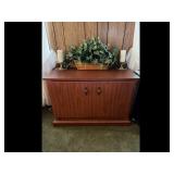 Cherry Wood Cabinet - Vintage Double Door...