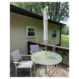 Patio Furniture with Table & Umbrella