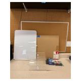 Cork Boards, Dry Erase Board w/ Accessories