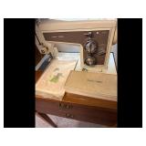 Vintage Sears Kenmore Beige Brown Sewing Machine