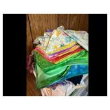 Fabric Scraps - Floral Stripes Solids