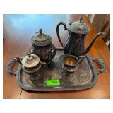 Silver 5-Piece Tea & Coffee Set
