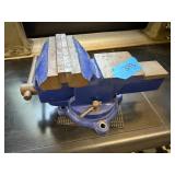 Blue Cast Iron Swivel Bench Vise