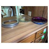 lot of 6 Pyrex Pie Plates  Crust Shields Lot