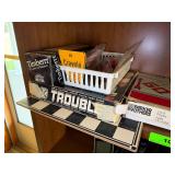 Classic Board Games Lot with Crayons