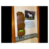 Wooden Wall Organizer and Wall Sconce