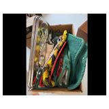 Kitchen Lot - Metal Pan  Utensils - $25.00