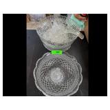 EARTHLITE Crystal Punch Bowl Set