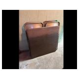 Furniture Folding Table  Chairs Set Wood Grain
