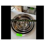 Stainless Steel Mixing Bowl Set 5 Nesting Bowls