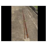 Vintage Bamboo Fishing Rods - Carved Handles