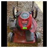 Craftsman Push Mower and True Temper Wheelbarrow
