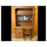 Vintage Oak Desk with Chair