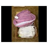 Home Goods Purple Floral Blankets Quilt Lot